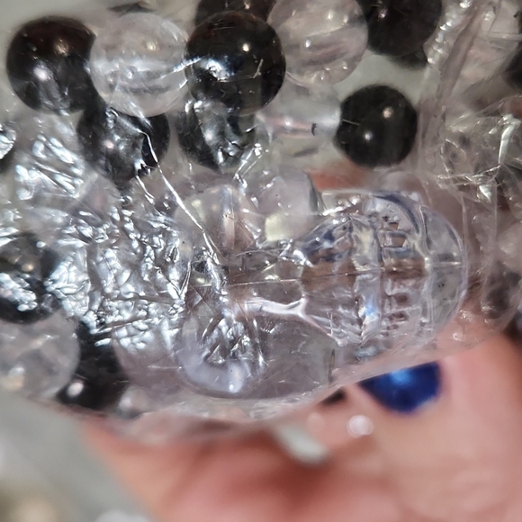 Beaded skull Necklace new - Picture 2 of 2